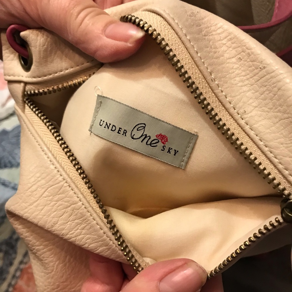 Large leather like tote